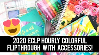 Erin Condren 2020 Hourly Colorful Life Planner and Kaleidoscope Accessories