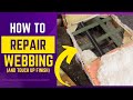 HOW TO REPAIR CHAIR WEBBING (AND TOUCH UP FINISH) ON DINING CHAIR