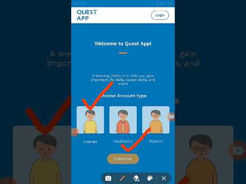 ITI Student registration on Quest App as learner