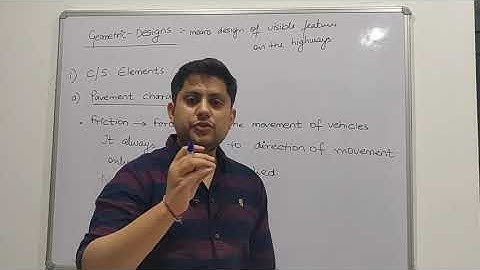 HIGHWAY ENGINEERING Topic: Geometric Designs (Lecture 01) ESE/GATE/AE/SSC-JE