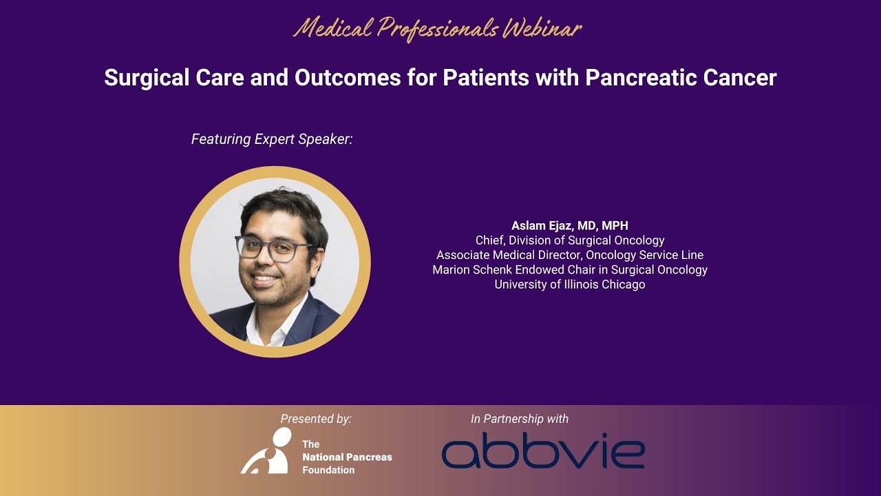 Surgical Care and Outcomes for Patients with Pancreatic Cancer - YouTube