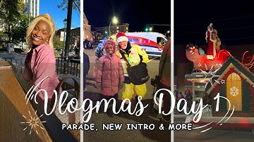VLOGMAS DAY 1 🎄 | Santa Claus Parade, Christmas Tree Shopping & My New Intro Reveal!