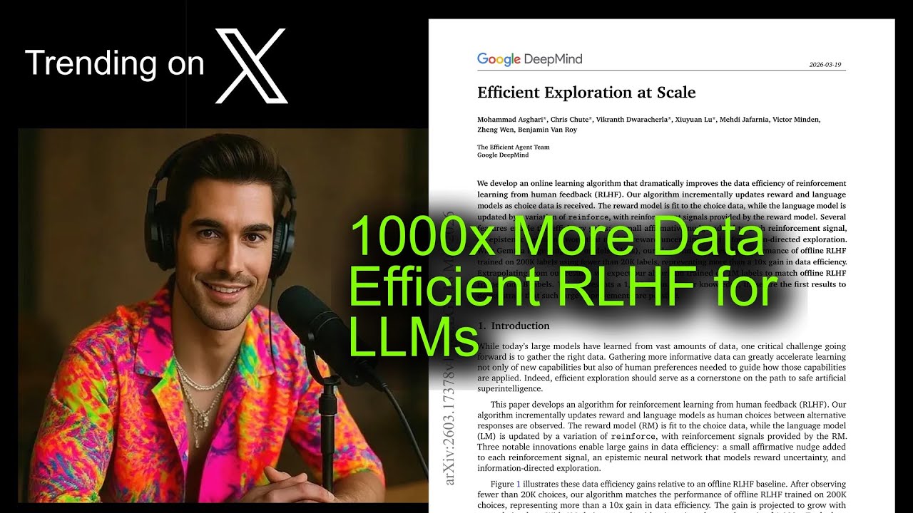 1000x More Data Efficient RLHF for LLMs - YouTube