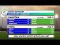 India greatest fightback against pakistan