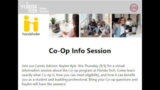 Fall 2020 Virtual Co-op Information Session