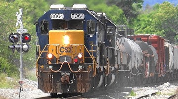 EMD SD40-2 Leading Mixed Freight Train @ Bottom Road