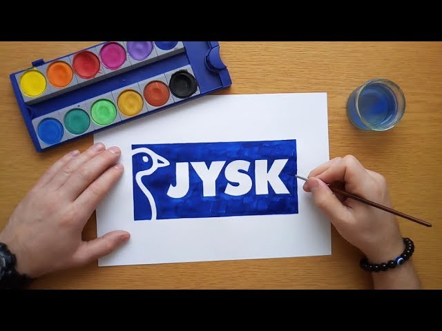 How to draw the Jysk logo - YouTube