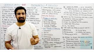 SAMPLING METHOD || CENSUS || ADVANTAGES OF SAPMLING || JKSSB FAA || JKSSB PAA || JKSSB JSA
