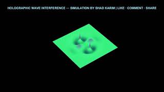 Wave Interference Hologram Animation | Stunning 3D Holo Wave Patterns