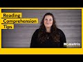 Reading comprehension tips