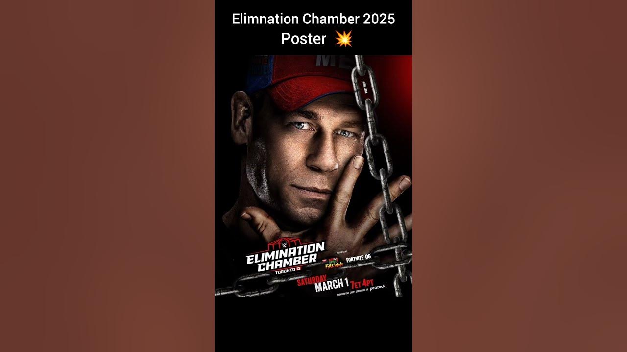 WWE Elimination Chamber 2025 Poster elimnationchamber2025 wwe 