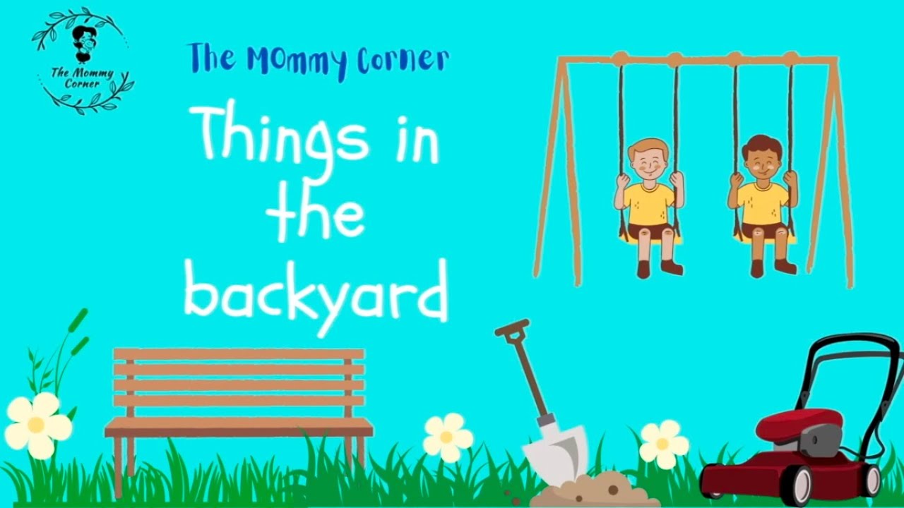 Learn English for Kids | Things in the Backyard Talking Flashcards ...