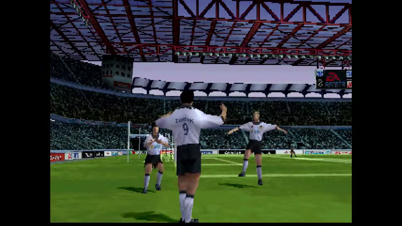 Sony Playstation, PS1 Retro FIFA 2001 Gameplay Valencia vs Real Madrid