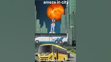 #3d VFX effect #planet rotating around city #buses flying #lady flying #solarsystem3d