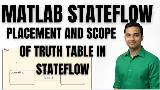 MATLAB TUTORIAL |STATEFLOW TUTORIAL | PLACEMENT AND SCOPE OF TRUTH TABLE IN STATEFLOW