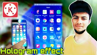 Kinemaster tutorial | hologram touch screen video editing effect with android! in english screenshot 5