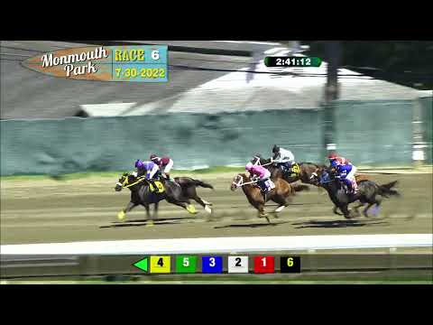 video thumbnail for MONMOUTH PARK 07-30-22 RACE 6
