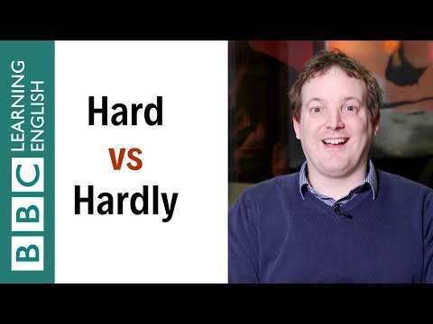 What's the difference between 'hard' and 'hardly'? - English In A Minute