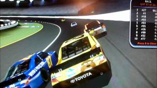 NR2003-Kyle Busch slams into the safer barrier at Lowes
