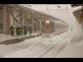 Trains in Aomori, The Most Snowy Area in the World ! 8m of snow !!!