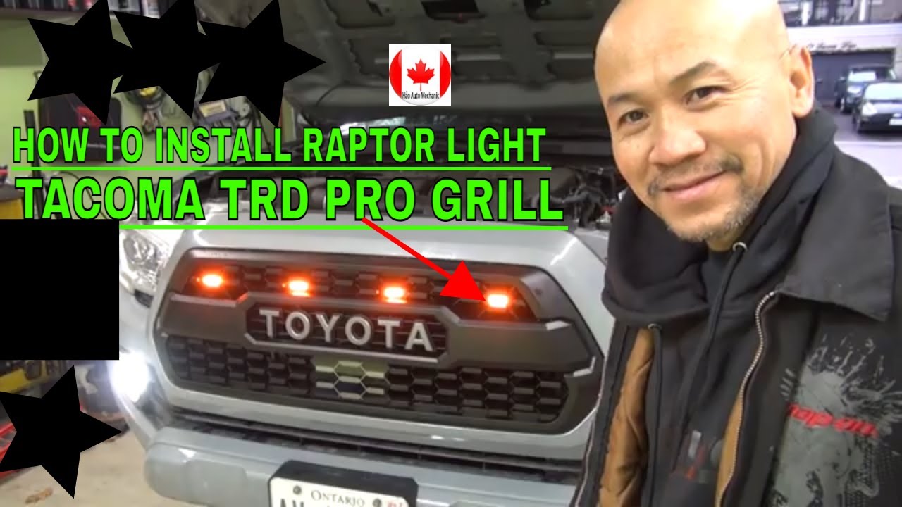 Tacoma TRD PRO Raptor Lights Install+Wiring - YouTube