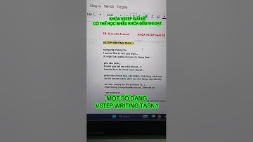 MỘT SỐ DẠNG VSTEP WRITING TASK 1 #vuluanarsenal #vstep