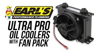 Earl's UltraPro Oil Coolers with Fan Pack