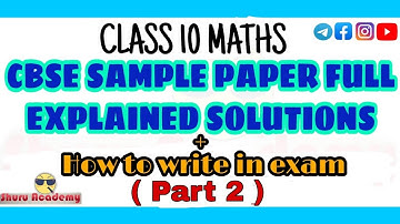 Maths (standard) sample paper
