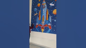 The Space Ship Mural That Transformed a Community #art #schoolwallpainting