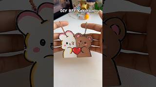Diy Bff Keychain shorts art diy muktaartandcraft youtubeshorts