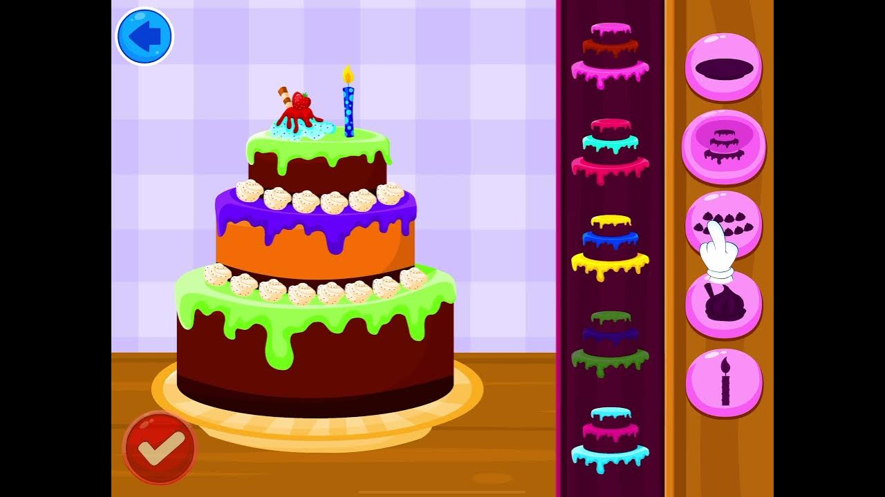 🎂🍰🧁🥞👩‍🍳Birthday Cake Puzzle with Monster Games for Kids YouTube