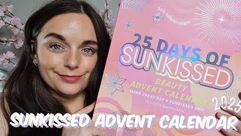 SUNKISSED 25 DAYS OF BEAUTY ADVENT CALENDAR UNBOXING! | 2025 ADVENT CALENDAR UNBOXING 