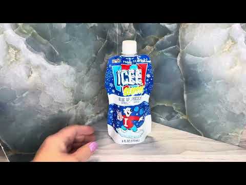 Icee Slush Blue Raspberry Frozen Fruit Juice 6 fl oz Pouches - Just Freeze & Squeeze for Instant Slu