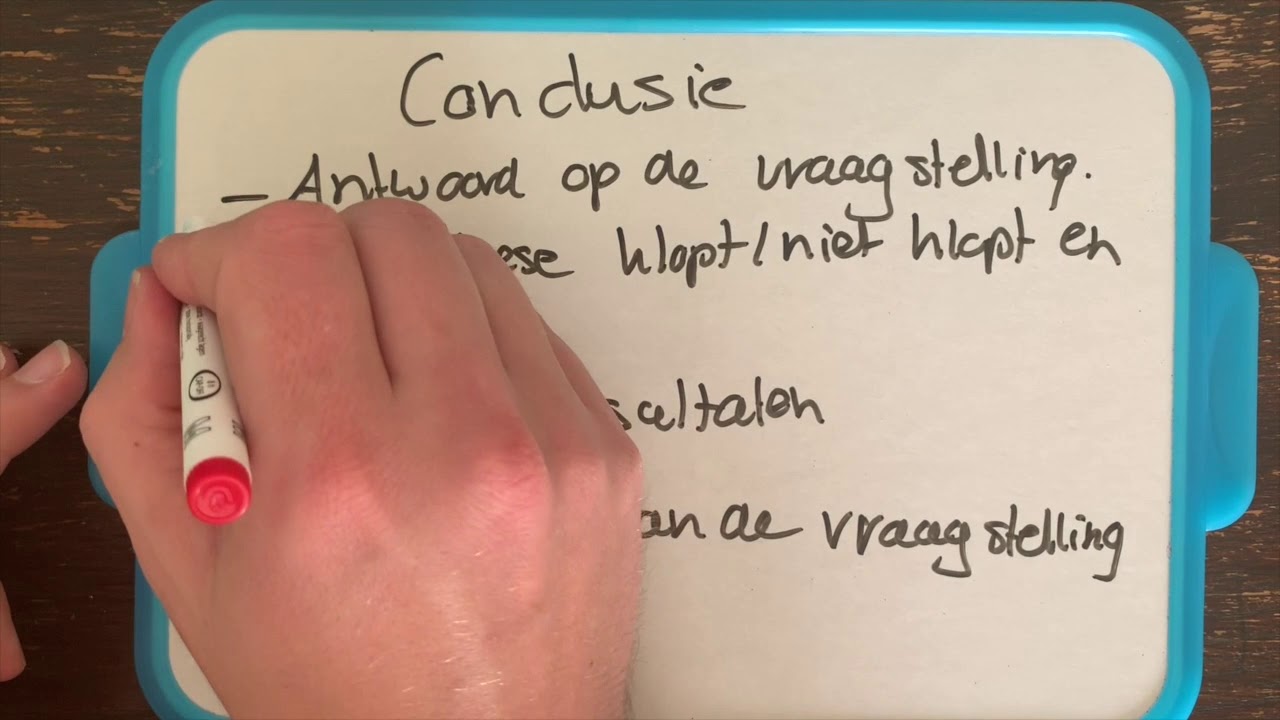 Hoe maak je een conclusie voor een natuurwetenschappelijk verslag