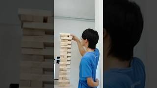 Most Jenga Giant blocks removed in one minute - 23 by Lim Kai Yi 🇲🇾