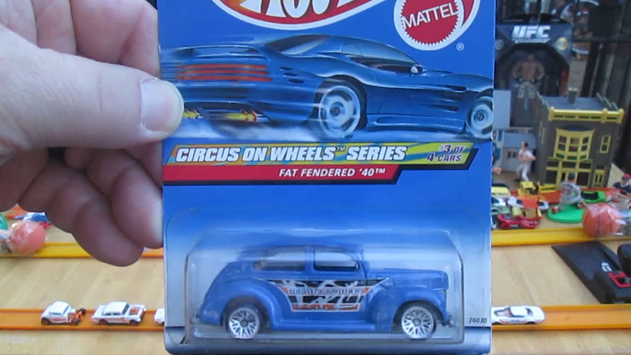 Fat Fendered '40 Hot Wheels Circus On Wheels Toy Unboxing Review Circus Clown 1940 OG Gangster Car