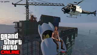 We fly high with a bum, GTA 5 funny, stunts