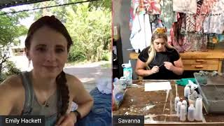 How To Handle Your Tie Dye Party LIVE with Emily Hackett and Savanna Gasway