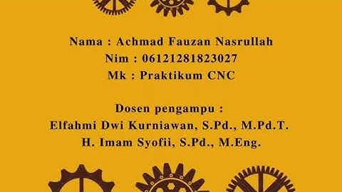 Bubut tirus dengan aplikasi Cnc simulator