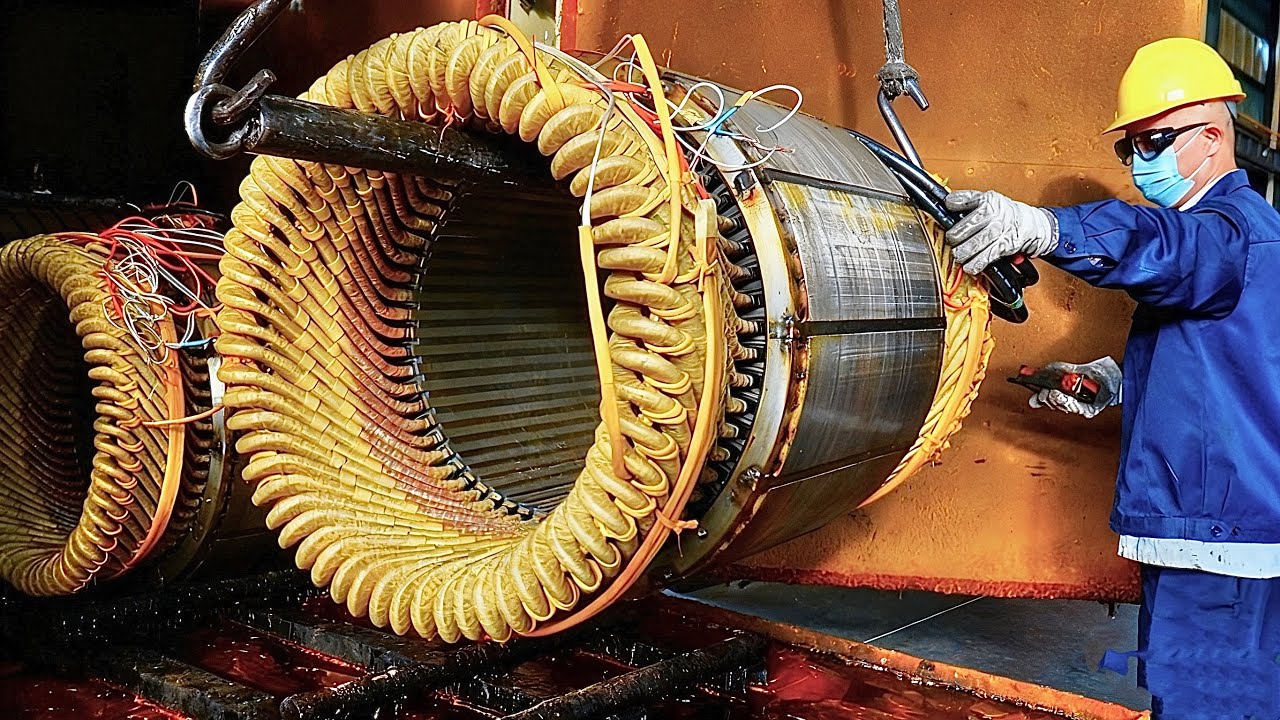 Экскурсия по китайскому промышленному заводу: потрясающий процесс производства электродвигателей