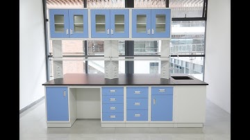 Floor-mounted Lab Island Bench Installation Guidance