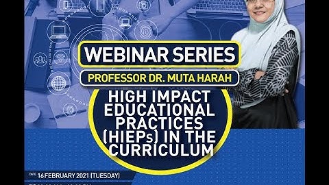 High Impact Educational Practices (HIEPs) in the Curriculum