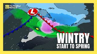 Icy Roads, Round of Snow Will Kick Off Spring in Southern Ontario | #forecast