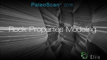 Tutorial - Rock Properties Modeling - PaleoScan™ 2016