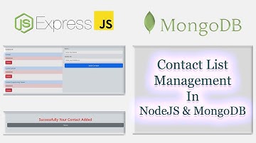 Contact List Management In NodeJS & MongoDB