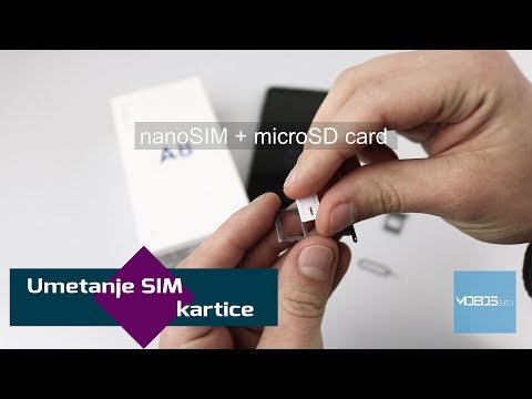Samsung Galaxy A8 2018 umetanje SIM i memorijske kartice