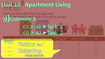 Tactics for Listening - Basic | Unit 16: Apartment Living