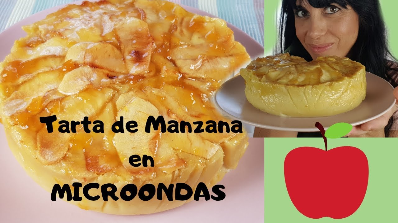 Tarta de MANZANA EXPRÉS al MICROONDAS ( una textura y sabor SORPRENDENTE )  - YouTube