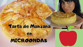 Tarta de MANZANA EXPRÉS al MICROONDAS ( una textura y sabor SORPRENDENTE )  - YouTube