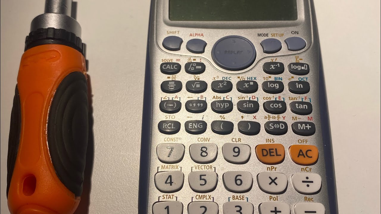 Cambiar Pila Calculadora Casio Fx 570 www.youtube.com